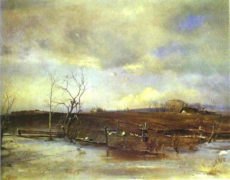 Alexei Savrasov Spring. Kitchen Gardens